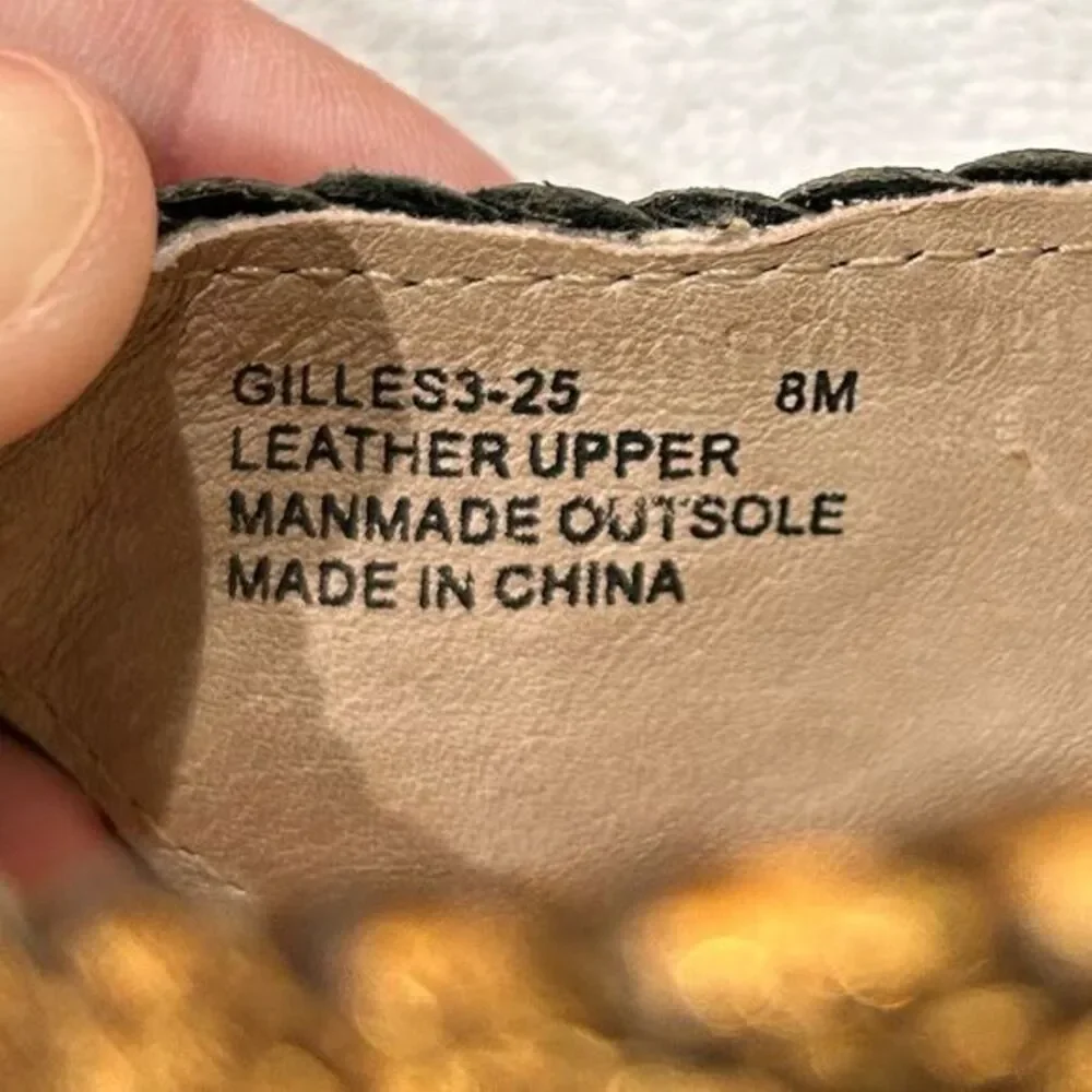 Donald J Pliner Women's‎ Gilles Wedge Sandals Gold/Brown Size 8M